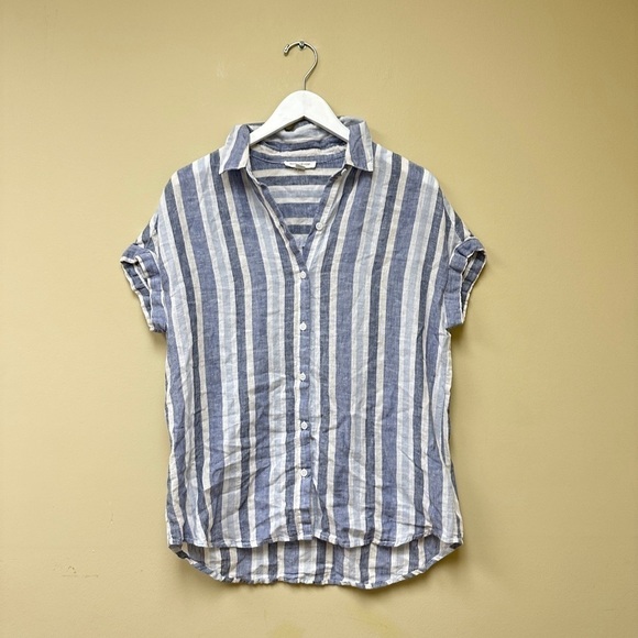 beachlunchlounge Tops - beachlunchlounge linen blend vacation top